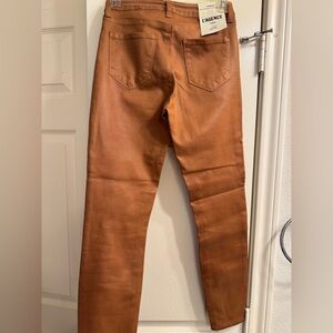 L’agence camel colored coated jeans